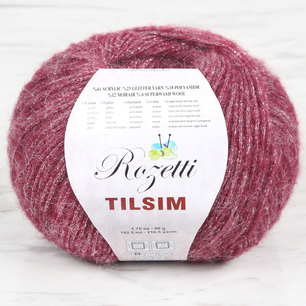 Rozetti Tılsım Kırmızı El Örgü İpi - 362-06